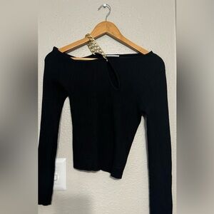 Elegant Black Off-Shoulder Top